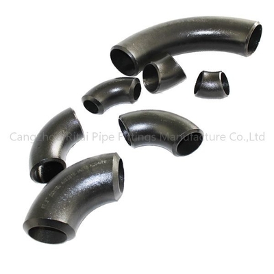 BW ERW ข้อต่อท่อข้อศอก ASTM A234 WPB เหล็กกล้าคาร์บอน Mild Steel