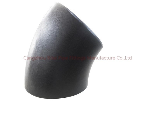 SGP XXS ข้อต่อท่อข้อศอก ASTM A234 WPB ฟอร์จไม่มีรอยต่อ 45 องศา