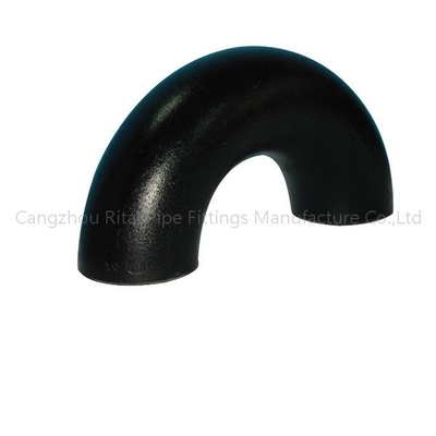 ASME B16.9 กำหนดการ 40 อุปกรณ์ท่อดำ A234 รัศมียาว 180 องศาข้อศอก