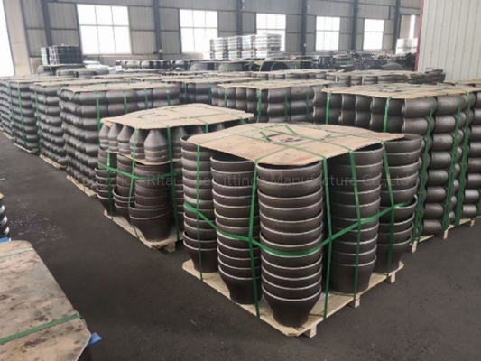Black ANSI Sch 10 อุปกรณ์เชื่อมเหล็กกล้าคาร์บอน SMLS Ecc Butt Weld Concentric Reducer