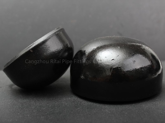 BW End Pipe Fitting Cap เหล็กกล้าคาร์บอน ASME B16.9 XS Sch 80 1/2 ''- 48''