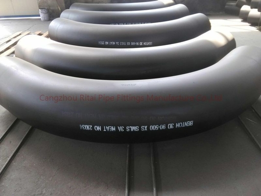 MSS Dn1200 3D Pipe Bends รัศมียาว 90 องศา Carbon Butt Welding