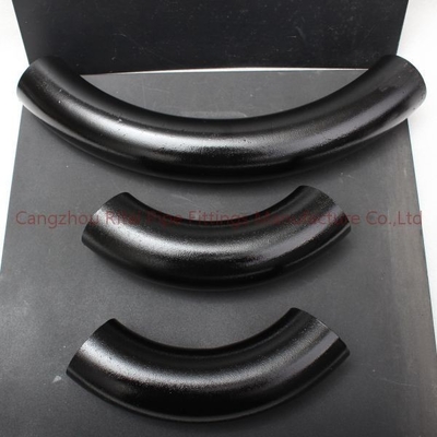 ANSI เหล็กกล้าคาร์บอนดำ A234WPB อุปกรณ์เชื่อมท่อไม่มีรอยต่อ EN10253 3D Elbow