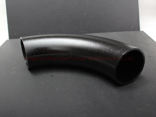 A53Gr.B LR 3D ท่อโค้ง 22.5 45 90 120 องศาสีดำสำหรับ Petroleum