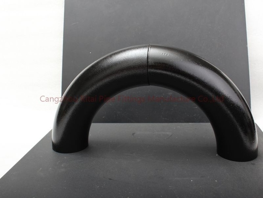 A53Gr.B LR 3D ท่อโค้ง 22.5 45 90 120 องศาสีดำสำหรับ Petroleum