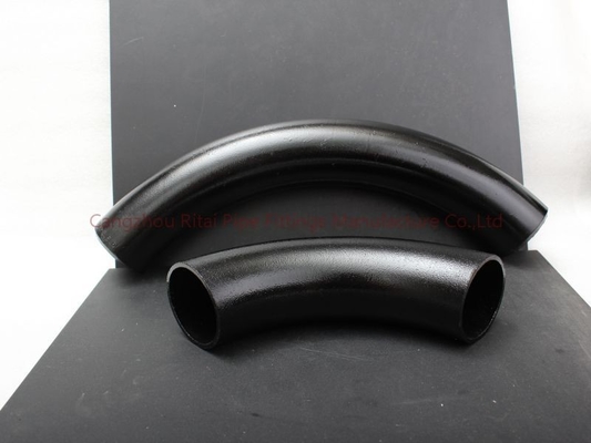 A53Gr.B LR 3D ท่อโค้ง 22.5 45 90 120 องศาสีดำสำหรับ Petroleum