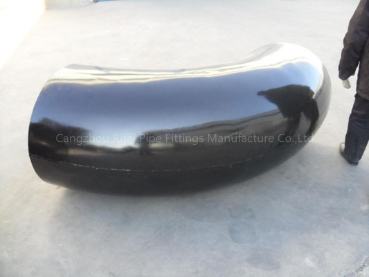 MSS SP44 ข้องอเชื่อมเหล็กสีดำ JIS B2220 XXS อุปกรณ์ท่อขนาดเส้นผ่านศูนย์กลางใหญ่ 48'' STD