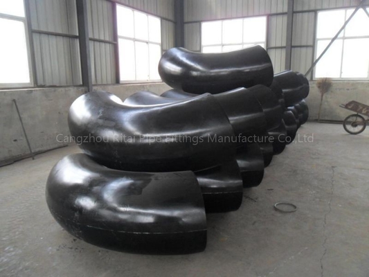 ASME B16.9 ERW ข้อศอกท่อขนาดใหญ่เหล็กกล้าคาร์บอนรัศมียาว 90 องศา Bend