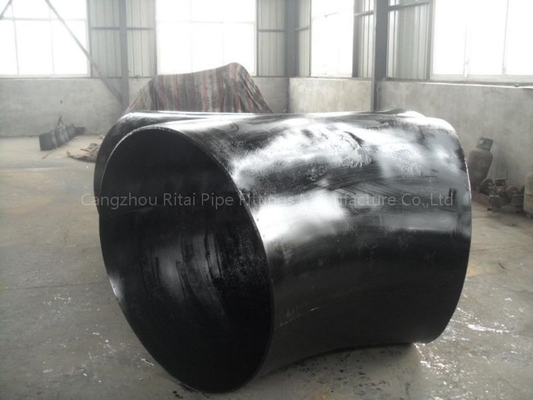 MSS SP44 ข้องอเชื่อมเหล็กสีดำ JIS B2220 XXS อุปกรณ์ท่อขนาดเส้นผ่านศูนย์กลางใหญ่ 48'' STD