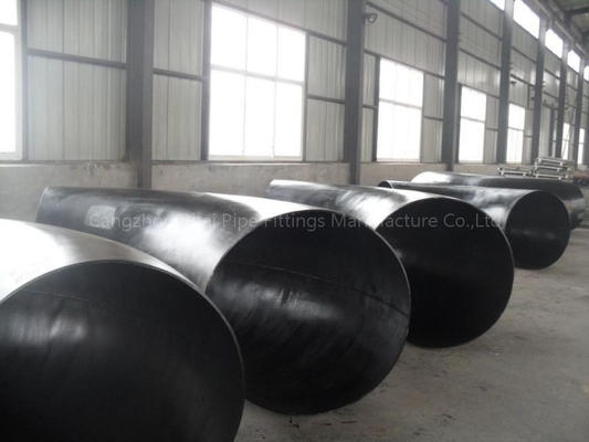 ASTM B16.9 ข้องอท่อขนาดใหญ่เหล็กกล้าคาร์บอนโค้งมนปลายข้อศอก 90 องศา