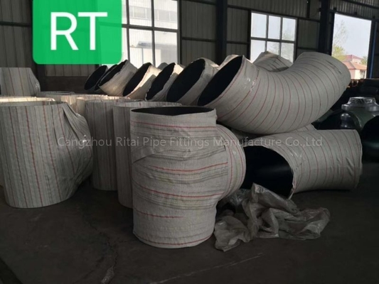 ASTM 1200 NB ข้อศอกท่อขนาดใหญ่รัศมีสั้น 45 องศา BW เหล็กกล้าคาร์บอนเส้นผ่านศูนย์กลางขนาดใหญ่