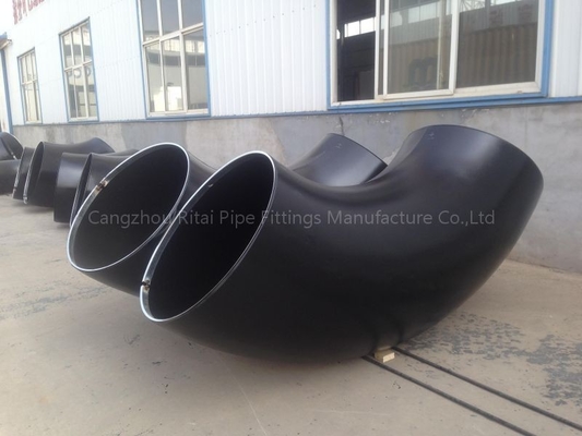 ASME B16.9 ERW ข้อศอกท่อขนาดใหญ่เหล็กกล้าคาร์บอนรัศมียาว 90 องศา Bend