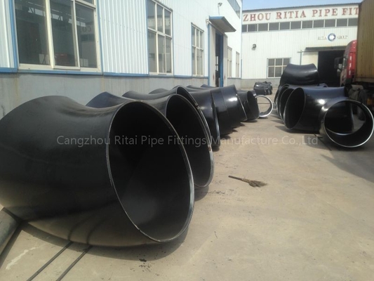 3400NB ASME ข้อศอกท่อขนาดใหญ่เชื่อมชน 45 องศาเหล็กกล้าคาร์บอนขนาดใหญ่มารีน