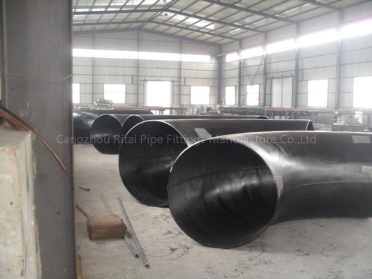 ASME B16.9 ERW ข้อศอกท่อขนาดใหญ่เหล็กกล้าคาร์บอนรัศมียาว 90 องศา Bend