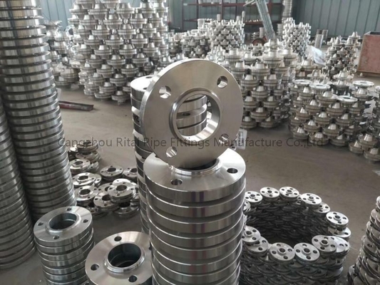 AMSE ANSI B16.5 สลิปเหล็กบนหน้าแปลน CS 10K JIS DIN EN1092 BS Forged