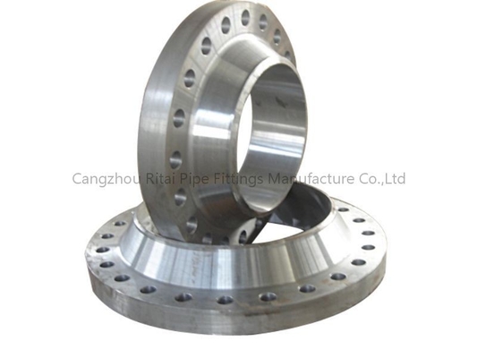 A105 หน้าแปลนคอเชื่อมเหล็กกล้าคาร์บอน RF Forging DIN Black 150 # 300 #
