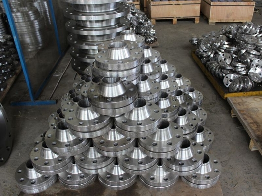150LB ฟอร์จเหล็กหน้าแปลนคอยาวเชื่อม ASTM A105 A105N Valve Industry