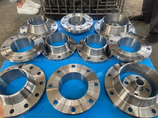 150LB ฟอร์จเหล็กหน้าแปลนคอยาวเชื่อม ASTM A105 A105N Valve Industry