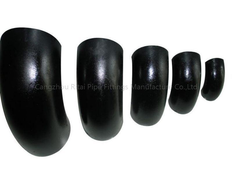 Sch 40 90 องศาเหล็กกล้าคาร์บอนฟอร์จข้อศอกไม่มีรอยต่อ ERW 1/4 - 48&quot;
