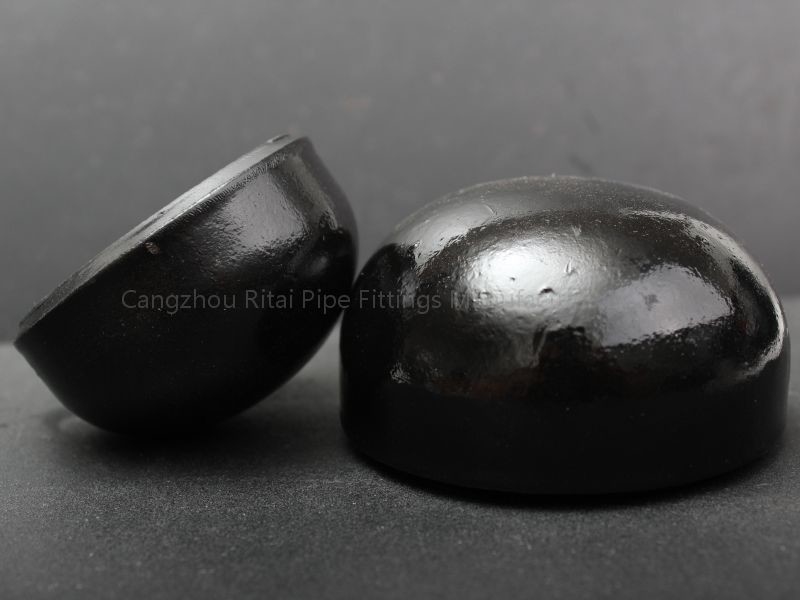 BW End Pipe Fitting Cap เหล็กกล้าคาร์บอน ASME B16.9 XS Sch 80 1/2 ''- 48''