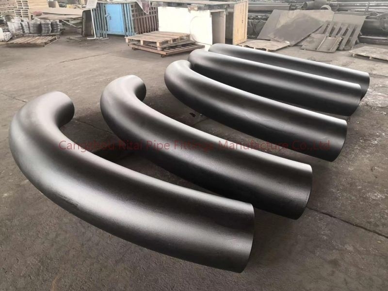 Sch40 Sch80 90 องศาข้อศอกโค้ง ASTM A105 เหล็กกล้าคาร์บอน A53 106GR.B Weld