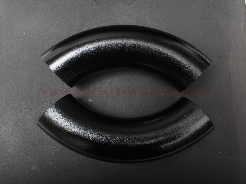 A53Gr.B A106GR.B ข้อต่อท่อเชื่อมชน ASTM DN200 XS SCH80 4 นิ้ว 180 องศาเบนด์