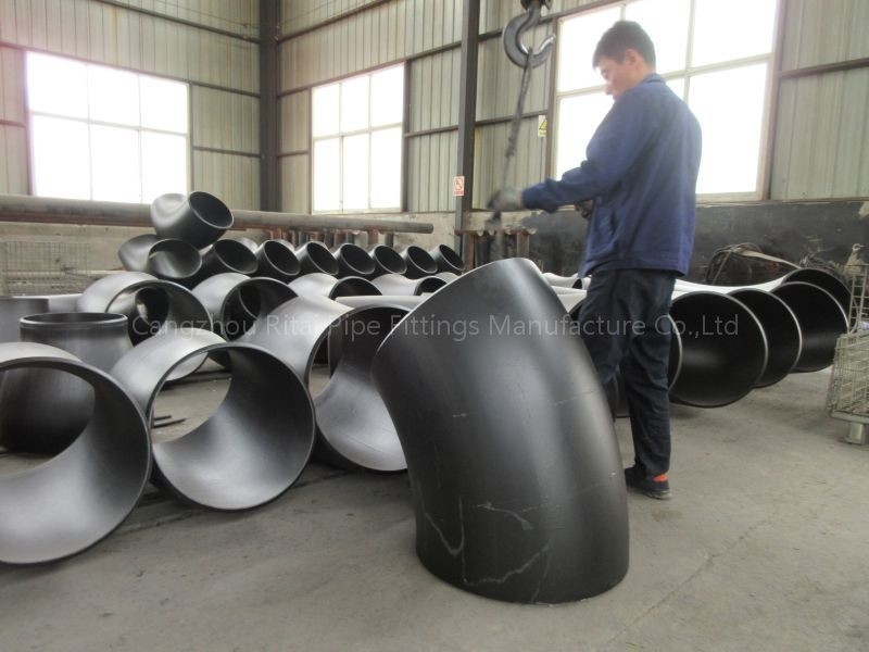 ASTM 1200 NB ข้อศอกท่อขนาดใหญ่รัศมีสั้น 45 องศา BW เหล็กกล้าคาร์บอนเส้นผ่านศูนย์กลางขนาดใหญ่